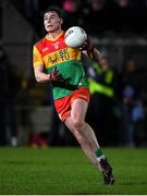 3 January 2024; Jordan Morrissey of Carlow during the Dioralyte O'Byrne Cup Round 1 match between Carlow and Kildare at Netwatch Cullen Park in Carlow. Photo by Matt Browne/Sportsfile
