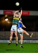 3 January 2024; Seán O'Brien of Kerry contests a kickout with Teddy Doyle of Tipperary during the McGrath Cup Group A match between Kerry and Tipperary at Austin Stack Park in Tralee, Kerry. Photo by Brendan Moran/Sportsfile