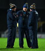 3 January 2024; Tipperary manager Paul Kelly, right, with skills performance coaches Michael O'Sullivan, left, and Hugh Kenny before the McGrath Cup Group A match between Kerry and Tipperary at Austin Stack Park in Tralee, Kerry. Photo by Brendan Moran/Sportsfile