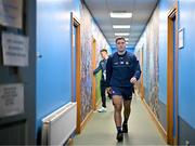 4 January 2024; Paddy Smyth of Dublin makes his way to the pitch before the Dioralyte Walsh Cup Round 1 match between Dublin and Westmeath at Parnell Park in Dublin. Photo by Sam Barnes/Sportsfile