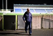 4 January 2024; Dublin manager Micheál Donoghue before the Dioralyte Walsh Cup Round 1 match between Dublin and Westmeath at Parnell Park in Dublin. Photo by Sam Barnes/Sportsfile