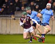 4 January 2024; David Williams of Westmeath in action against James Madden of Dublin during the Dioralyte Walsh Cup Round 1 match between Dublin and Westmeath at Parnell Park in Dublin. Photo by Sam Barnes/Sportsfile