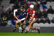 9 December 2023; Liam Collins of Galway in action against Eoin Roche of Cork during the Teddy McCarthy Hurling Tribute Game between Cork and Galway at Páirc Uí Chaoimh in Cork. Photo by Eóin Noonan/Sportsfile