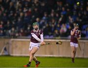 4 January 2024; David Williams of Westmeath takes a free during the Dioralyte Walsh Cup Round 1 match between Dublin and Westmeath at Parnell Park in Dublin. Photo by Sam Barnes/Sportsfile