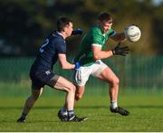 6 January 2024; Cillian Fahy of Limerick is tackled by Paul Murphy of Kerry during the McGrath Cup Group A match between Limerick and Kerry at Mick Neville Park in Rathkeale, Limerick. Photo by Tom Beary/Sportsfile