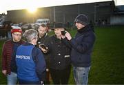 6 January 2024; Limerick manager Jimmy Lee speaks to media after his side's defeat in the McGrath Cup Group A match between Limerick and Kerry at Mick Neville Park in Rathkeale, Limerick. Photo by Harry Murphy/Sportsfile