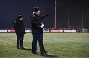 6 January 2024; Louth manager Ger Brennan, right, and selector Niall Moyna during the Dioralyte O'Byrne Cup quarter-final match between Meath and Louth at Donaghmore Ashbourne GAA Club in Ashbourne, Meath. Photo by Seb Daly/Sportsfile