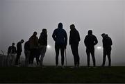 7 January 2024; Carlow players inspect the pitch in heavy fog before the Dioralyte Walsh Cup Round 2 match between Carlow and Kilkenny at Netwatch Cullen Park in Carlow. Photo by Sam Barnes/Sportsfile
