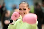 17 May 2023; Ava Henry, Dublin Docklands Boxing Club, during public workouts, held at Dundrum Town Centre in Dublin, ahead of the undisputed super lightweight championship fight between Katie Taylor and Chantelle Cameron, on May 20th at 3Arena in Dublin. Photo by Stephen McCarthy/Sportsfile