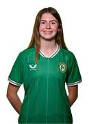21 August 2023; Finlay Newell poses for a portrait during a Republic of Ireland Women U16's squad portrait session at the Hilton Hotel, Malahide Road in Dublin. Photo by Ben McShane/Sportsfile