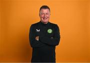 4 September 2023; FAI director of media & football relations Cathal Dervan poses for a portrait during a Republic of Ireland U21's squad portrait session at the Carlton Hotel in Blanchardstown, Dublin. Photo by Stephen McCarthy/Sportsfile