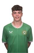 27 September 2023; Finn Sherlock during Republic of Ireland U16 portrait session at the Pillo Hotel in Ashbourne, Meath. Photo by Seb Daly/Sportsfile