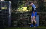7 January 2024; Kieran Malone of Clare warms-up before the McGrath Cup group B match between Waterford and Clare at Páirc Naomh Brid in Lemybrien, Waterford. Photo by Seb Daly/Sportsfile