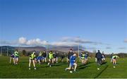 7 January 2024; Waterford players warm-up before the McGrath Cup group B match between Waterford and Clare at Páirc Naomh Brid in Lemybrien, Waterford. Photo by Seb Daly/Sportsfile