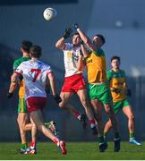 7 January 2024; Darragh Canavan of Tyrone and Jason McGee of Donegal during the Bank of Ireland Dr McKenna Cup Group A match between Tyrone and Donegal at O’Neills Healy Park in Omagh, Tyrone. Photo by Ramsey Cardy/Sportsfile