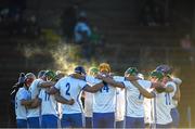 7 January 2024; Waterford players huddle before the Co-Op Superstores Munster Hurling League Group B match between Waterford and Tipperary at Fraher Field in Dungarvan, Waterford. Photo by Harry Murphy/Sportsfile