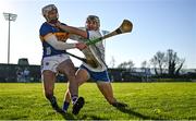 7 January 2024; Padraig Fitzgerald of Waterford in action against Craig Morgan of Tipperary during the Co-Op Superstores Munster Hurling League Group B match between Waterford and Tipperary at Fraher Field in Dungarvan, Waterford. Photo by Harry Murphy/Sportsfile