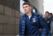 7 January 2024; Dara Mullin of Kilmacud Crokes arrives before the AIB GAA Football All-Ireland Senior Club Championship semi-final match between Kilmacud Crokes of Dublin, and Glen of Derry, at Páirc Esler in Newry, Down. Photo by Ben McShane/Sportsfile