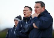 7 January 2024; Waterford manager Paul Shankey, centre, with selectors Olan Casey, right, and Conor Prendergast, behind, during the McGrath Cup group B match between Waterford and Clare at Páirc Naomh Brid in Lemybrien, Waterford. Photo by Seb Daly/Sportsfile