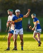 7 January 2024; Cathal Quinn of Tipperary celebrates a point during the Co-Op Superstores Munster Hurling League Group B match between Waterford and Tipperary at Fraher Field in Dungarvan, Waterford. Photo by Harry Murphy/Sportsfile