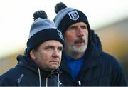 7 January 2024; Waterford manager Davy Fitzgerald and selector Peter Queally during the Co-Op Superstores Munster Hurling League Group B match between Waterford and Tipperary at Fraher Field in Dungarvan, Waterford. Photo by Harry Murphy/Sportsfile