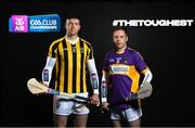 9 January 2024; AIB ambassadors and hurlers, Walter Walsh of Tullogher Rosbercon, left, and Shane Cotter of St Catherine's pictured ahead of this weekend’s AIB GAA Club Hurling All-Ireland Junior Championship Final, between St Catherines and Tullogher Rosbercon. This season, AIB will honour #TheToughest players in Gaelic Games - those who persevere no matter what, giving their all for their club and community. AIB is in its 33rd year supporting the AIB GAA All-Ireland Club Championships. Photo by Sam Barnes/Sportsfile