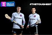 9 January 2024; AIB ambassadors and hurlers, Stephen Donnelly of Thomastown, left, and Leo Sexton of Castlelyons pictured ahead of this weekend’s AIB GAA Club Hurling All-Ireland Intermediate Championship Final, between Castlelyons and Thomastown. This season, AIB will honour #TheToughest players in Gaelic Games - those who persevere no matter what, giving their all for their club and community. AIB is in its 33rd year supporting the AIB GAA All-Ireland Club Championships. Photo by Sam Barnes/Sportsfile
