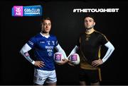 9 January 2024; AIB ambassadors and footballers, Ciaran Brady of Arva, Cavan and Cathal Keane of Listowel Emmets, Kerry, pictured ahead of this weekend’s AIB GAA Club Football All-Ireland Intermediate Championship Final, between Arva vs Listowel Emmets. This season, AIB will honour #TheToughest players in Gaelic Games - those who persevere no matter what, giving their all for their club and community. AIB is in its 33rd year supporting the AIB GAA All-Ireland Club Championships. Photo by Sam Barnes/Sportsfile