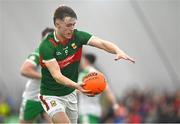 7 January 2024; Donnacha McHugh of Mayo during the Connacht FBD League quarter-final match between Mayo and London at University of Galway Connacht GAA AirDome in Bekan, Mayo. Photo by Tyler Miller/Sportsfile