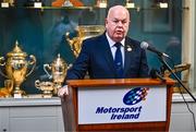 9 January 2024; Motorsport Ireland president Aiden Harper during a Motorsport Ireland press conference, at the Royal Irish Automobile Club on Dawson Street in Dublin, announcing their bid for a World Rally Championship round based in Ireland for the first time since 2009. Three locations in Kerry, Limerick, and the South East region, were nominated to be the location of the service parks for the proposed round in 2025, 2026 and 2027. Photo by Ben McShane/Sportsfile