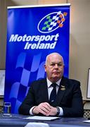 9 January 2024; Motorsport Ireland president Aiden Harper during a Motorsport Ireland press conference, at the Royal Irish Automobile Club on Dawson Street in Dublin, announcing their bid for a World Rally Championship round based in Ireland for the first time since 2009. Three locations in Kerry, Limerick, and the South East region, were nominated to be the location of the service parks for the proposed round in 2025, 2026 and 2027. Photo by Ben McShane/Sportsfile