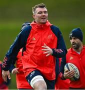 9 January 2024; Peter O'Mahony during Munster rugby squad training at the University of Limerick in Limerick. Photo by Eóin Noonan/Sportsfile