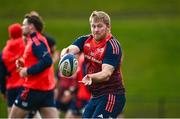 9 January 2024; John Ryan during Munster rugby squad training at the University of Limerick in Limerick. Photo by Eóin Noonan/Sportsfile