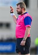 9 January 2024; Referee Jonny Hollywood during the Bank of Ireland Vinnie Murray Cup Round 1 match between The Kings Hospital and St Fintan's High School at Energia Park in Dublin. Photo by Tyler Miller/Sportsfile