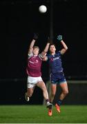 9 January 2024; James McLaughlin of University of Galway in action against Ryan Deegan of TU Dublin during the Electric Ireland Higher Education GAA Sigerson Cup Round 1 match between University of Galway and TU Dublin at Dangan in Galway. Photo by Stephen Marken/Sportsfile