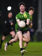 9 January 2024; Joe Tunney of Queens during the Electric Ireland Higher Education GAA Sigerson Cup Round 1 match between Queens University Belfast and DCU at The Dub at Queen’s Sport in Belfast. Photo by Ramsey Cardy/Sportsfile