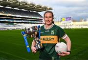 10 January 2024; Síofra O’Shea of Kerry stands for portrait at the launch of the 2024 Lidl Ladies National Football Leagues at Croke Park in Dublin. Photo by Sam Barnes/Sportsfile