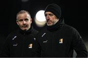 9 January 2024; Kilkenny manager Derek Lyng, right, and selector Peter O'Donovan after the Dioralyte Walsh Cup Round 2 match between Carlow and Kilkenny at Netwatch Cullen Park in Carlow. Photo by Sam Barnes/Sportsfile