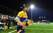 10 January 2024; David Reidy of Clare makes his way onto the pitch for the second half of the Co-Op Superstores Munster Hurling League Group A match between Clare and Limerick at Clarecastle GAA astro pitch in Clare. Photo by Piaras Ó Mídheach/Sportsfile