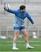 12 January 2024; Tom Stewart during an Ulster Rugby captain's run at the Kingspan Stadium in Belfast. Photo by Ramsey Cardy/Sportsfile