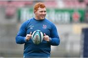 12 January 2024; Steven Kitshoff during an Ulster Rugby captain's run at the Kingspan Stadium in Belfast. Photo by Ramsey Cardy/Sportsfile
