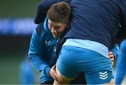 12 January 2024; Joe McCarthy during a Leinster Rugby captain's run at the Aviva Stadium in Dublin. Photo by Harry Murphy/Sportsfile