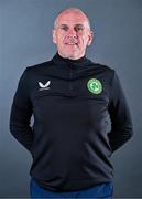 12 May 2023; Assistant coach Ian Hill during a Republic of Ireland U17 squad portrait session at The Carlton Hotel in Blanchardstown, Dublin. Photo by Ben McShane/Sportsfile