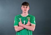 12 May 2023; Luke Kehir during a Republic of Ireland U17 squad portrait session at The Carlton Hotel in Blanchardstown, Dublin. Photo by Ben McShane/Sportsfile