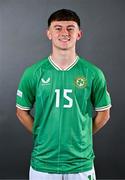 12 May 2023; Taylor Mooney during a Republic of Ireland U17 squad portrait session at The Carlton Hotel in Blanchardstown, Dublin. Photo by Ben McShane/Sportsfile