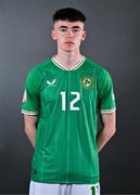 12 May 2023; Rhys Bartley during a Republic of Ireland U17 squad portrait session at The Carlton Hotel in Blanchardstown, Dublin. Photo by Ben McShane/Sportsfile