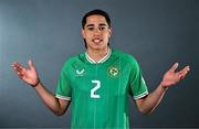 12 May 2023; Daniel Babb during a Republic of Ireland U17 squad portrait session at The Carlton Hotel in Blanchardstown, Dublin. Photo by Ben McShane/Sportsfile