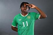 12 May 2023; Ike Orazi during a Republic of Ireland U17 squad portrait session at The Carlton Hotel in Blanchardstown, Dublin. Photo by Ben McShane/Sportsfile