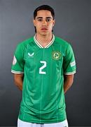 12 May 2023; Daniel Babb during a Republic of Ireland U17 squad portrait session at The Carlton Hotel in Blanchardstown, Dublin. Photo by Ben McShane/Sportsfile