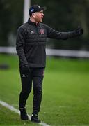 12 January 2024; Dundalk head coach Stephen O'Donnell during the pre-season friendly match between Shelbourne and Dundalk at AUL Complex in Clonsaugh, Dublin. Photo by Ben McShane/Sportsfile